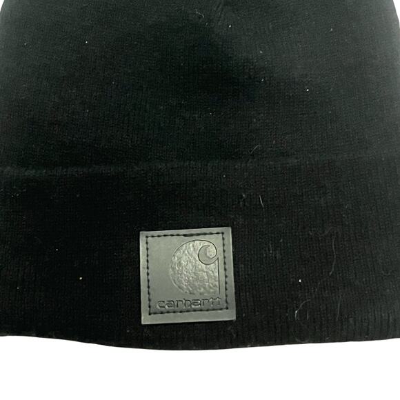 Carhartt Other - Carhartt Black On Black Unisex Knit Cuffed‎ Beanie Classic Hat Cap